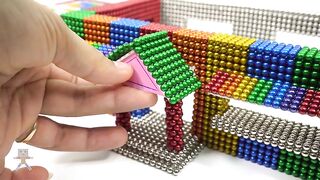 ASMR - DIY How To Build Oggy House from Magnetic Balls (Satisfaction 100%) | Magnetic Man 4K
