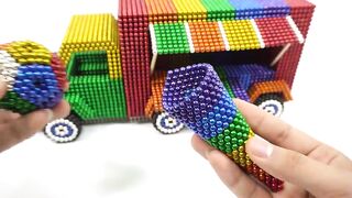 ASMR - DIY How To Make Ice Cream Truck from Magnetic Balls | Magnetic Man 4K