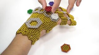 Magnet Infinity Gauntlet Vs. Kinetic Sand Coca Cola - Magnetic Balls Satisfying | Magnetic Man 4K