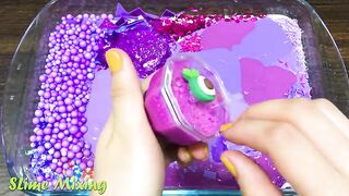 PURPLE FROZEN Slime! Mixing Random Things into GLOSSY Slime ! Satisfying Slime Videos #529