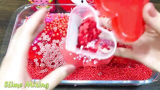 Series RED COCA COLA Slime ! Mixing Random Things into GLOSSY Slime! Satisfying Slime Videos #525