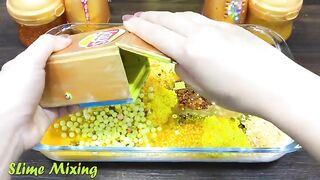 GOLD Slime! Mixing Random Things into GLOSSY Slime ! Satisfying Slime Videos #514