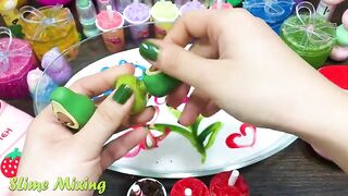 Mixing Random Things into GLOSSY Slime ! Satisfying Slime Videos #500