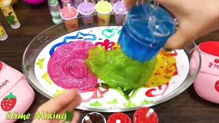 Mixing Random Things into GLOSSY Slime ! Satisfying Slime Videos #500