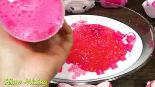 PINK HELLO KITTY! Mixing Random Things into GLOSSY Slime ! Satisfying Slime Videos #492