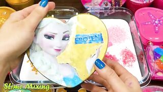GOLD vs PINK! Mixing Random Things into GLOSSY Slime ! Satisfying Slime Videos #491