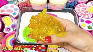 Mixing Random Things into GLOSSY Slime ! Satisfying Slime Videos #488