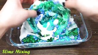 MINT vs PINK! Mixing Random Things into GLOSSY Slime ! Satisfying Slime Videos #485