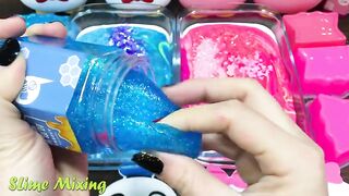 DUCK BLUE vs PINK! Mixing Random Things into GLOSSY Slime ! Satisfying Slime Videos #481