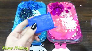 DUCK BLUE vs PINK! Mixing Random Things into GLOSSY Slime ! Satisfying Slime Videos #481