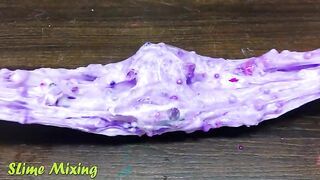 PURPLE vs RED! Mixing Random Things into GLOSSY Slime ! Satisfying Slime Videos #478