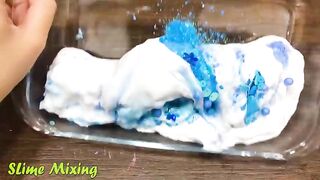 BUTTERFLY PINK vs BLUE! Mixing Random Things into GLOSSY Slime! Satisfying Slime Videos #476