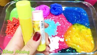 Mixing Random Things into GLOSSY Slime ! Satisfying Slime Videos #472