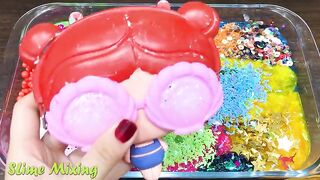 Mixing Random Things into GLOSSY Slime ! Satisfying Slime Videos #472