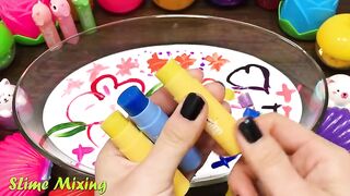 Mixing Random Things into GLOSSY Slime ! Satisfying Slime Videos #471