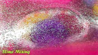 Mixing Random Things into GLOSSY Slime ! Satisfying Slime Videos #471