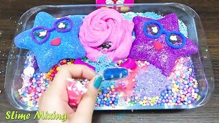 GALAXY Slime! Mixing Random Things into GLOSSY Slime ! Satisfying Slime Videos #459