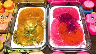 GOLD vs PINK! Mixing Random Things into GLOSSY Slime ! Satisfying Slime Videos #458