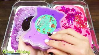 PURPLE vs PINK! Mixing Random Things into GLOSSY Slime ! Satisfying Slime Videos #457