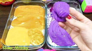 GOLD vs PURPLE! Mixing Random Things into GLOSSY Slime ! Satisfying Slime Videos #453