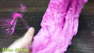 GREEN vs PINK! Mixing Random Things into GLOSSY Slime ! Satisfying Slime Videos #448