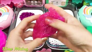 PINK vs MINT! Mixing Random Things into GLOSSY Slime ! Satisfying Slime Videos #444
