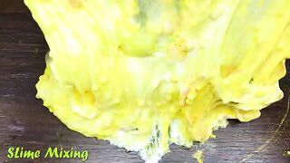 YELLOW vs PINK! Mixing Random Things into GLOSSY Slime ! Satisfying Slime Videos #442