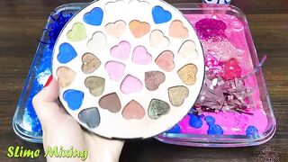 OREO BLUE vs PINK! Mixing Random Things into GLOSSY Slime ! Satisfying Slime Videos #441