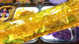 GOLD vs PURPLE! Mixing Random Things into GLOSSY Slime ! Satisfying Slime Videos #440