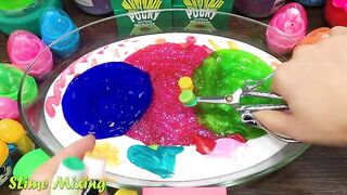 Mixing Random Things into GLOSSY Slime ! Satisfying Slime Videos #439