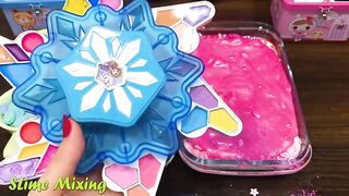 PINK vs BLUE! Mixing Random Things into GLOSSY Slime ! Satisfying Slime Videos #436