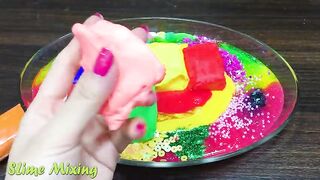 Mixing Random Things into GLOSSY Slime ! Satisfying Slime Videos #435