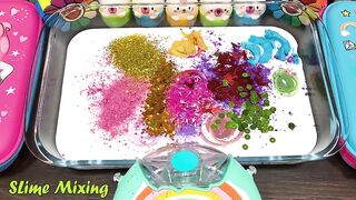 Mixing Random Things into GLOSSY Slime ! Satisfying Slime Videos #434