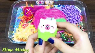 Mixing Random Things into GLOSSY Slime ! Satisfying Slime Videos #434