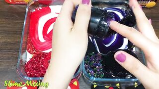 RED vs BLACK! Mixing Random Things into GLOSSY Slime ! Satisfying Slime Videos #431