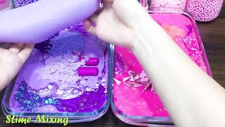 PURPLE vs PINK! Mixing Random Things into GLOSSY Slime ! Satisfying Slime Videos #430