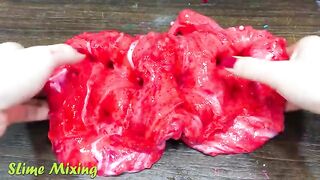 BLUE VS RED! Mixing Random Things into GLOSSY Slime ! Satisfying Slime Videos #429