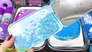 PURPLE vs BLUE! Mixing Random Things into GLOSSY Slime ! Satisfying Slime Videos #428