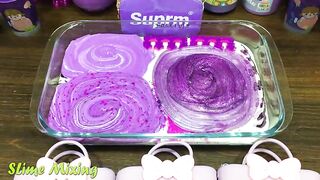 PURPLE Slime! Mixing Random Things into GLOSSY Slime ! Satisfying Slime Videos #425