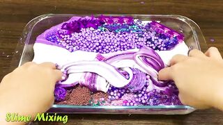 PURPLE Slime! Mixing Random Things into GLOSSY Slime ! Satisfying Slime Videos #425