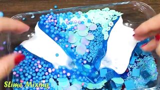 RED vs BLUE! Mixing Random Things into GLOSSY Slime ! Satisfying Slime Videos #424