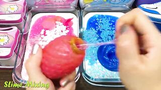 PINK vs BLUE! Mixing Random Things into GLOSSY Slime ! Satisfying Slime Videos #422