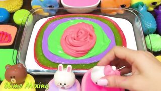 Mixing Random Things into GLOSSY Slime ! Satisfying Slime Videos #416