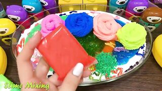 BEAR Slime Mixing Random Things into GLOSSY Slime ! Satisfying Slime Videos #414