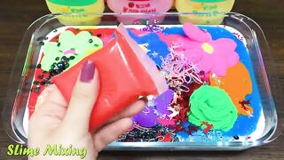 Mixing Random Things into GLOSSY Slime ! Satisfying Slime Videos #411