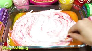 Making Slime with FRUITS BOTTLE ! Mixing Random Things into Slime !! Satisfying Slime #400