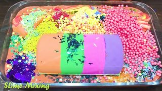 Making Slime with BOTTLE ! Mixing Random Things into Slime !! Satisfying Slime #388