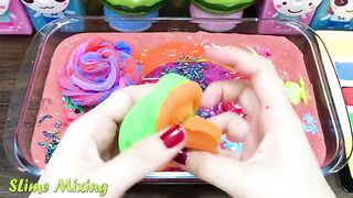 Making Slime with BOTTLE ! Mixing Random Things into Slime !! Satisfying Slime #382