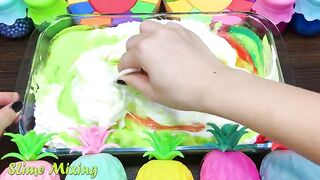 Making Slime with Bottle ! Mixing Random Things into Slime !! Satisfying Slime #371