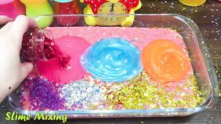 Making Slime with Bottle ! Mixing Random Things into Slime !! Satisfying Slime #370